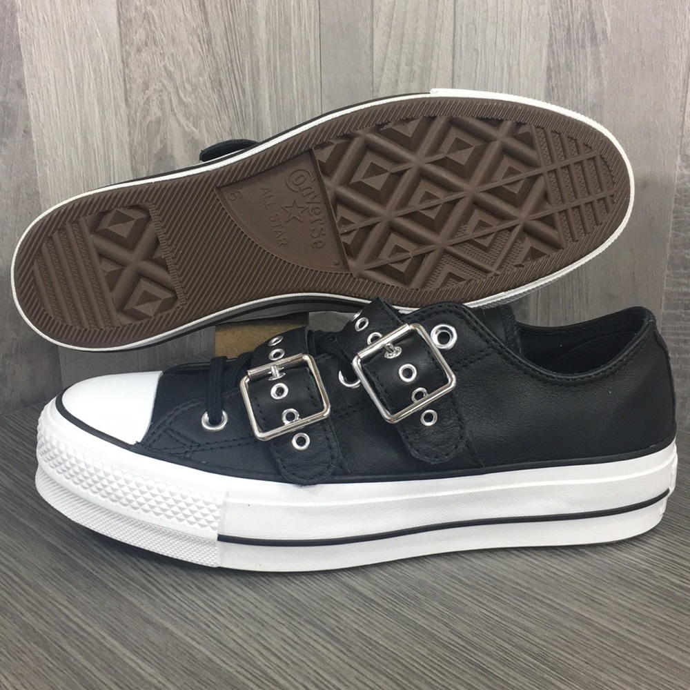 Converse CTAS BUCKLE OX black/black/white - Picture 4 of 8